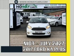 MANUAL_1.2 Petrol_2017 Ford KA Plus_12month MOT_77k Miles_Bluetooth_Parking-Sensors_