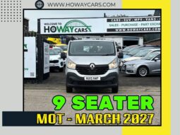 9 SEATER_1.6 Diesel_Manual 2015 Renault Traffic_7m MOT_145k Miles_x2 Keys_Bargain PRICE