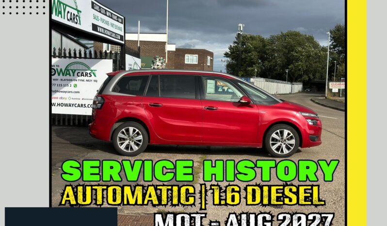 
								7 Seater_AUTOMATIC_1.6 Diesel 2015 Citroen C4G_£20 Tax_10m MOT_120k Miles_Clucth & T-Belt DONE_Top Specs_x2 Keys_3 months Warranty* full									