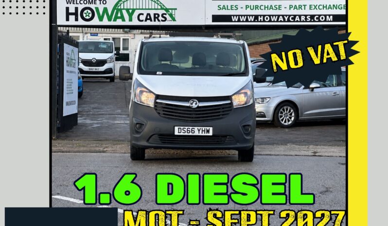 
								✅1.6 Diesel-Manual✅2017 Vauxhall Vivaro 2.9 Tn-LWB Van-ULEZ Free_11m MOT_111k Miles_P-Snsrs_NO VAT. full									
