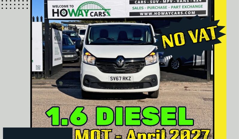 
								✅1.5 Diesel-Manual✅2017 Renault Trafic SWB-ULEZ Free_07m MOT_95k Miles_B’tooth_Parking Sensors_3 months Warranty*_ No VAT_ full									