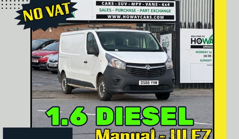 
								✅1.6 Diesel-Manual✅2017 Vauxhall Vivaro 2.9 Tn-LWB Van-ULEZ Free_11m MOT_111k Miles_P-Snsrs_NO VAT. full									