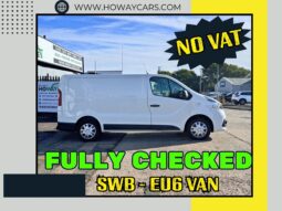 ✅1.5 Diesel-Manual✅2017 Renault Trafic SWB-ULEZ Free_07m MOT_95k Miles_B’tooth_Parking Sensors_3 months Warranty*_ No VAT_