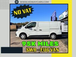 ✅1.5 Diesel-Manual✅2017 Renault Trafic SWB-ULEZ Free_07m MOT_95k Miles_B’tooth_Parking Sensors_3 months Warranty*_ No VAT_