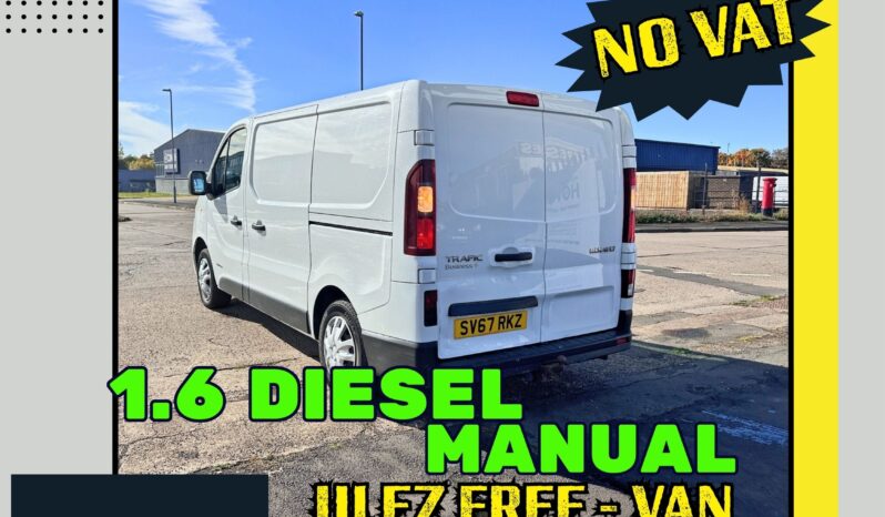
								✅1.5 Diesel-Manual✅2017 Renault Trafic SWB-ULEZ Free_07m MOT_95k Miles_B’tooth_Parking Sensors_3 months Warranty*_ No VAT_ full									